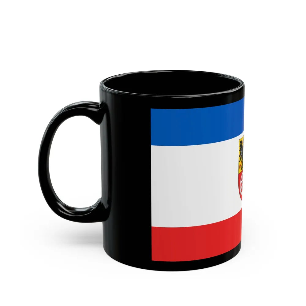 Flag of Unstrut Hainich Kreis Germany - Black Coffee Mug-Go Mug Yourself