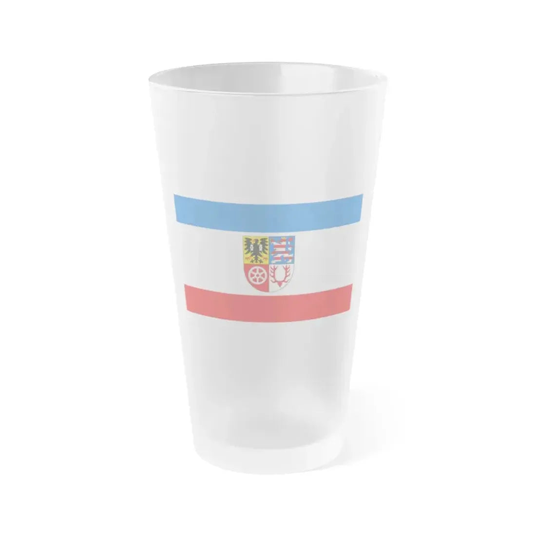 Flag of Unstrut Hainich Kreis Germany - Frosted Pint Glass 16oz 16oz Frosted - Go Mug Yourself