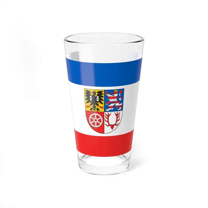 Flag of Unstrut Hainich Kreis Germany - Pint Glass 16oz 16oz - Go Mug Yourself