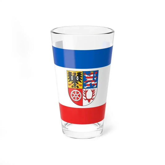 Flag of Unstrut Hainich Kreis Germany - Pint Glass 16oz 16oz - Go Mug Yourself