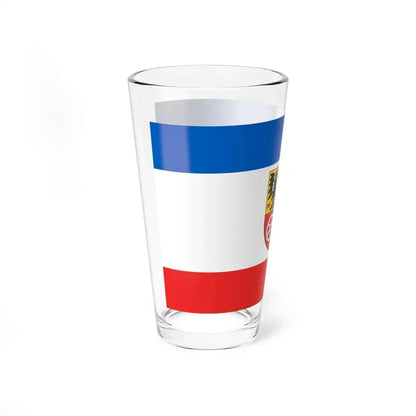 Flag of Unstrut Hainich Kreis Germany - Pint Glass 16oz - Go Mug Yourself