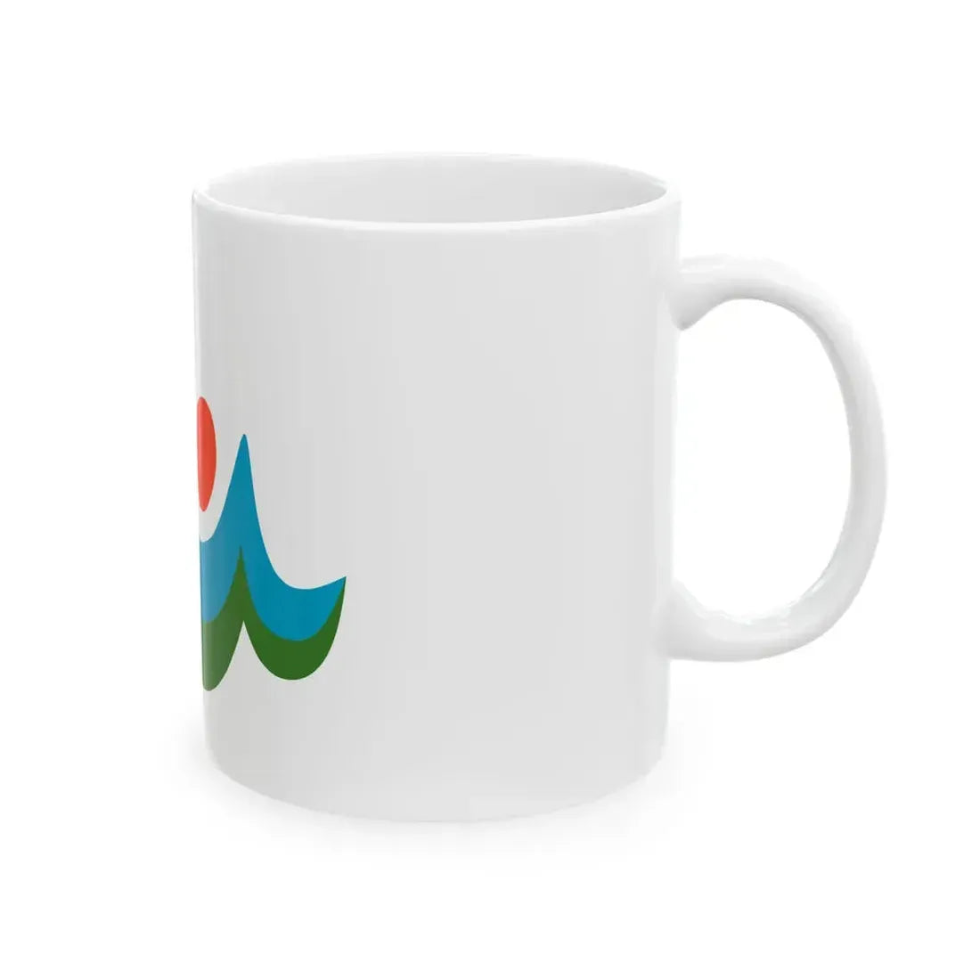 Flag of Unzen Nagasaki (Japan) White Coffee Mug - Go Mug Yourself