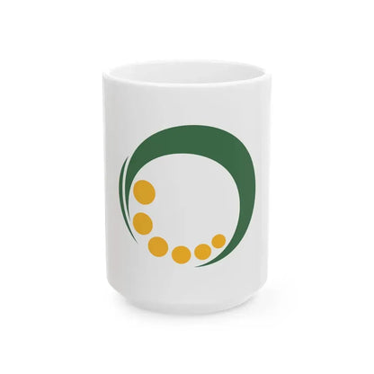 Flag of Uonuma Niigata (Japan) White Coffee Mug 15oz - Go Mug Yourself