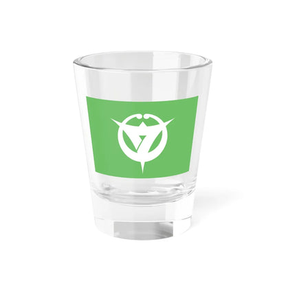 Flag of Uozu Toyama (Japan) Shot Glass 1.5oz 1.5oz - Go Mug Yourself
