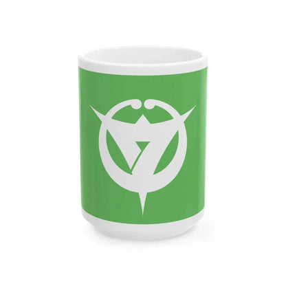 Flag of Uozu Toyama (Japan) White Coffee Mug 15oz - Go Mug Yourself