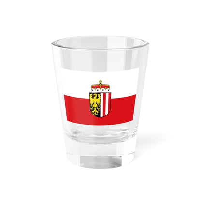 Flag of Upper Austria state (Austria) Shot Glass 1.5oz 1.5oz - Go Mug Yourself
