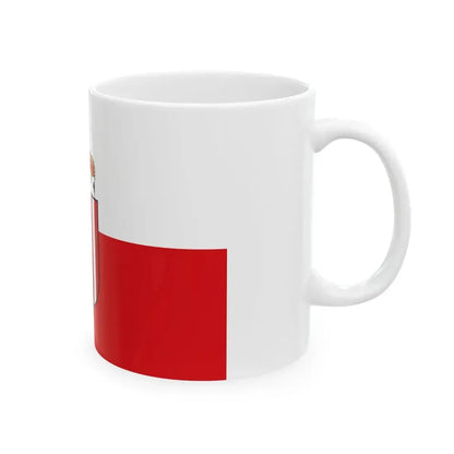 Flag of Upper Austria state (Austria) White Coffee Mug - Go Mug Yourself