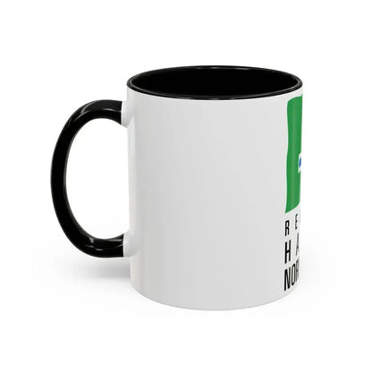 Flag of Upper Normandy France 2 - Accent Coffee Mug - Go Mug Yourself