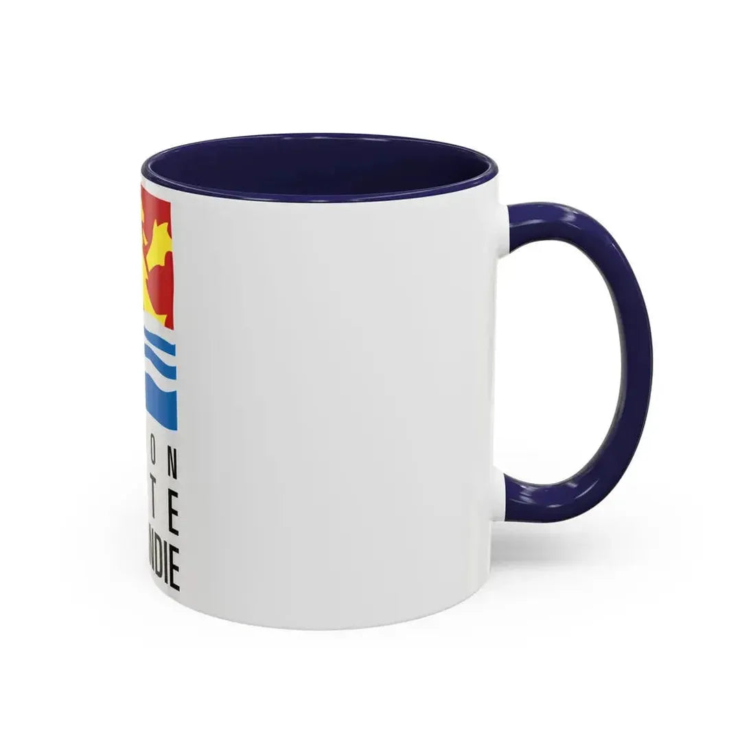 Flag of Upper Normandy France 2 - Accent Coffee Mug - Go Mug Yourself
