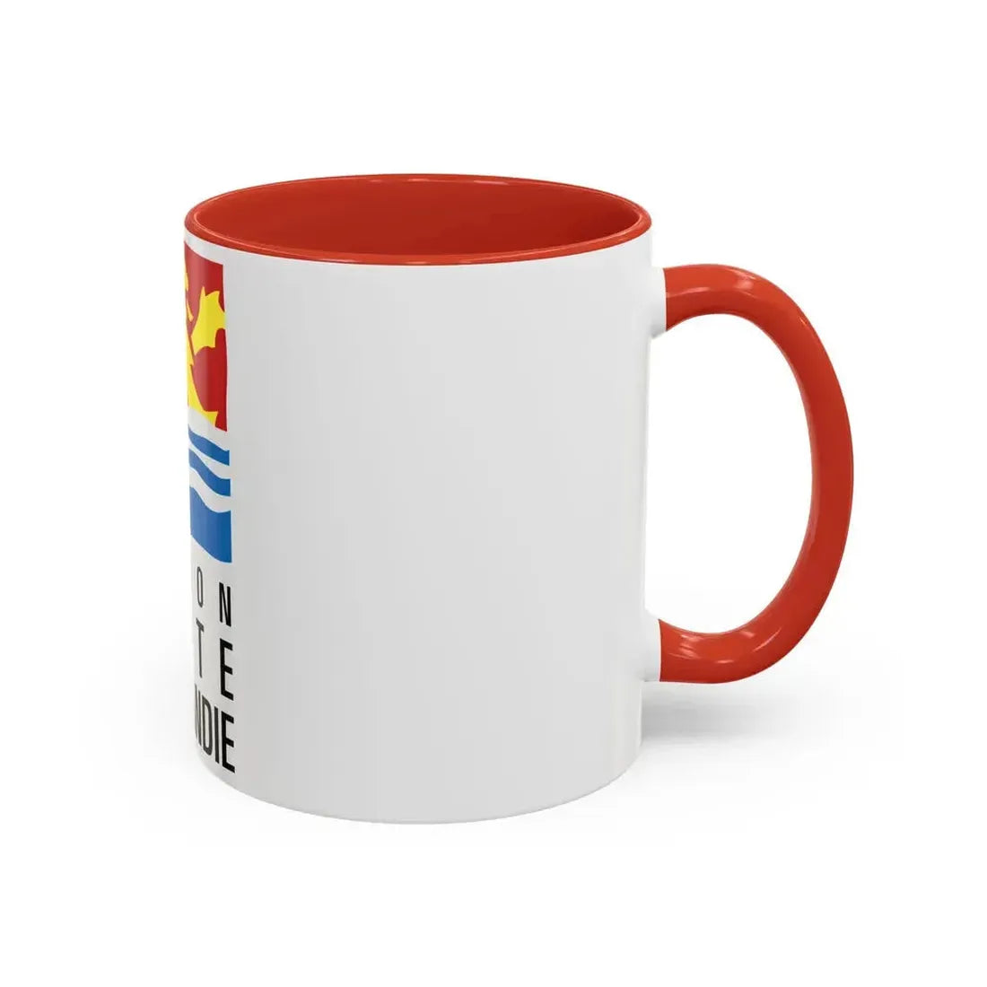 Flag of Upper Normandy France 2 - Accent Coffee Mug - Go Mug Yourself
