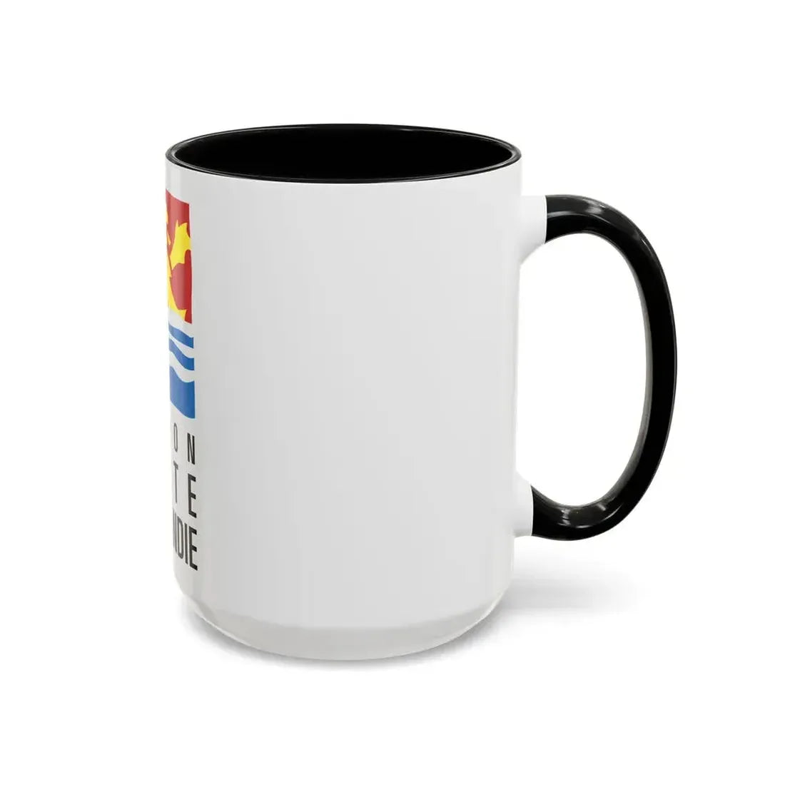Flag of Upper Normandy France 2 - Accent Coffee Mug - Go Mug Yourself