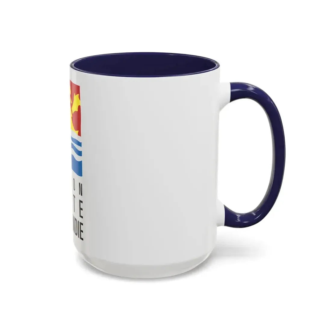 Flag of Upper Normandy France 2 - Accent Coffee Mug - Go Mug Yourself
