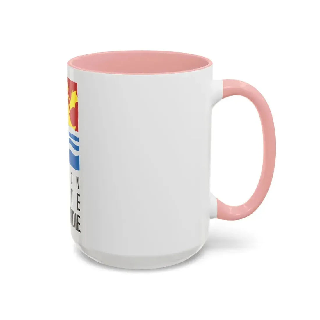 Flag of Upper Normandy France 2 - Accent Coffee Mug - Go Mug Yourself