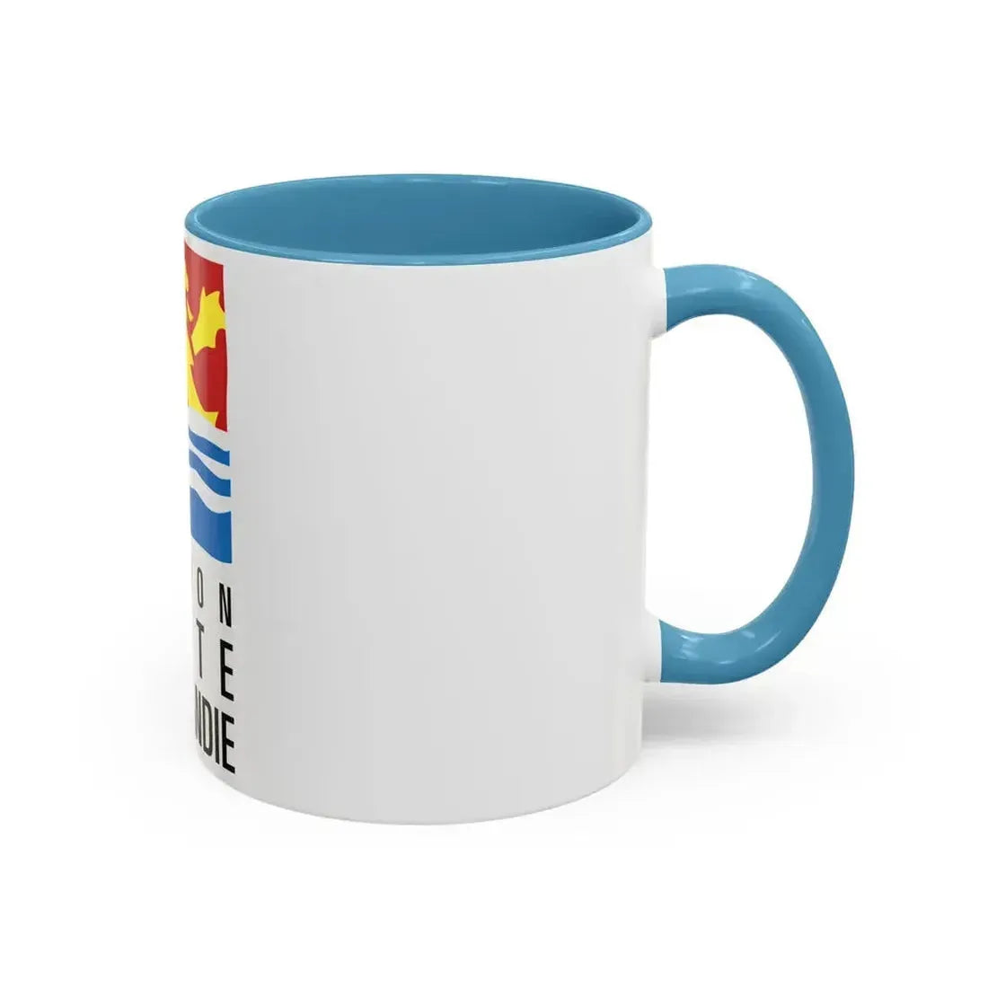Flag of Upper Normandy France 2 - Accent Coffee Mug - Go Mug Yourself
