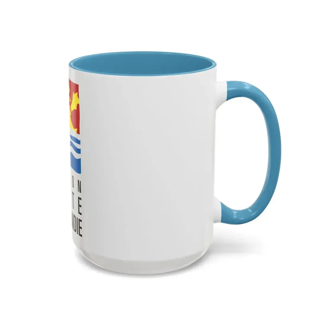Flag of Upper Normandy France 2 - Accent Coffee Mug - Go Mug Yourself