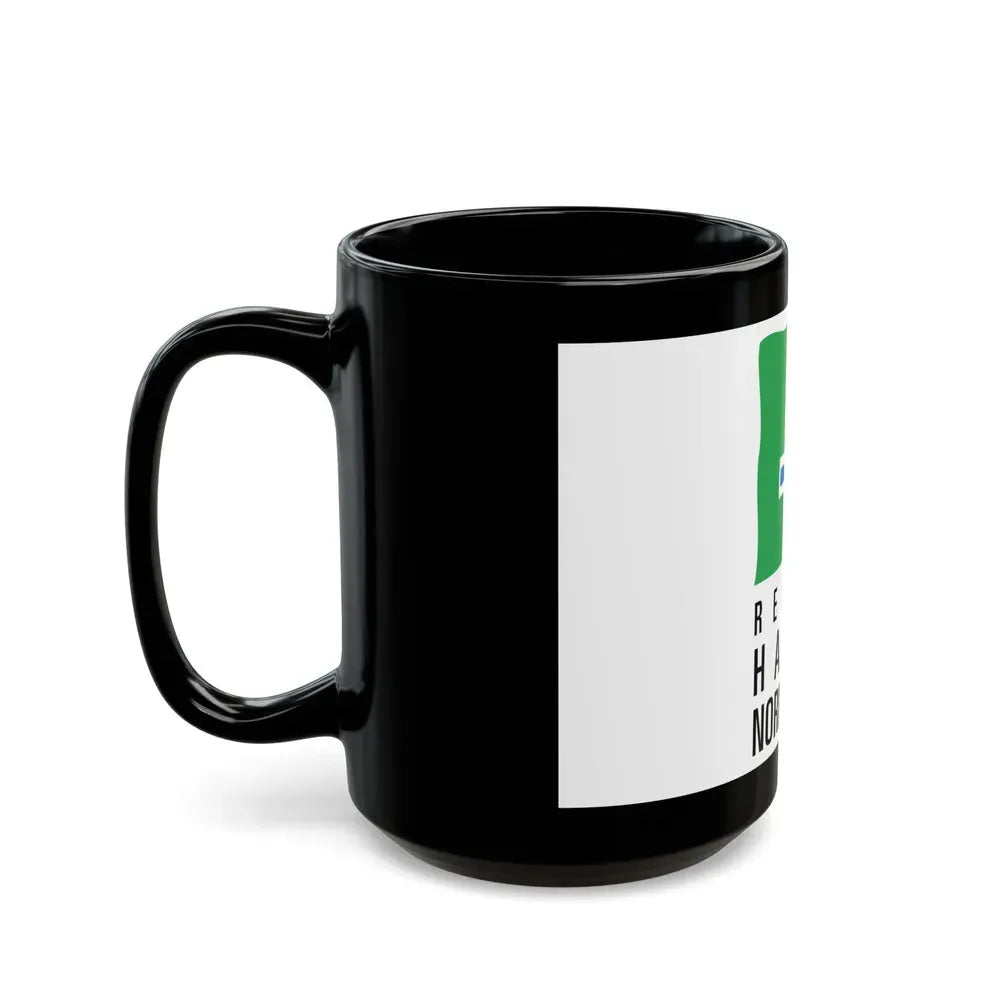 Flag of Upper Normandy France 2 - Black Coffee Mug - Go Mug Yourself