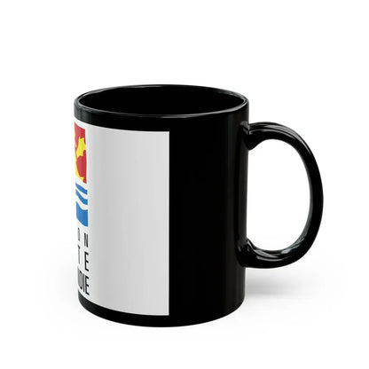 Flag of Upper Normandy France 2 - Black Coffee Mug - Go Mug Yourself