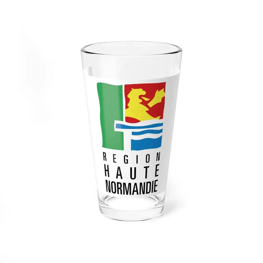 Flag of Upper Normandy France 2 - Pint Glass 16oz 16oz - Go Mug Yourself