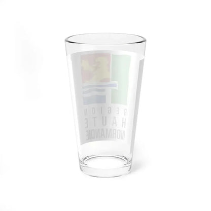 Flag of Upper Normandy France 2 - Pint Glass 16oz - Go Mug Yourself
