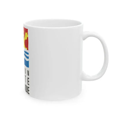 Flag of Upper Normandy France 2 - White Coffee Mug - Go Mug Yourself