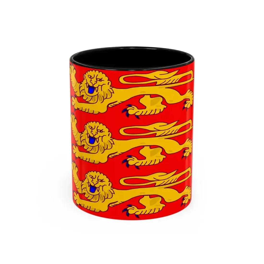 Flag of Upper Normandy France - Accent Coffee Mug 11oz Black - Go Mug Yourself