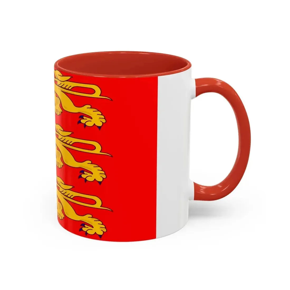 Flag of Upper Normandy France - Accent Coffee Mug - Go Mug Yourself