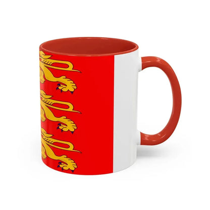 Flag of Upper Normandy France - Accent Coffee Mug - Go Mug Yourself