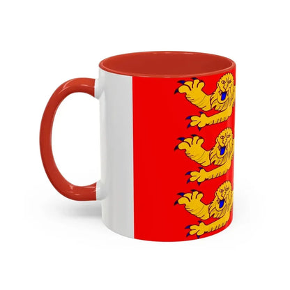 Flag of Upper Normandy France - Accent Coffee Mug - Go Mug Yourself