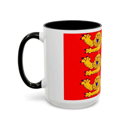 Flag of Upper Normandy France - Accent Coffee Mug - Go Mug Yourself