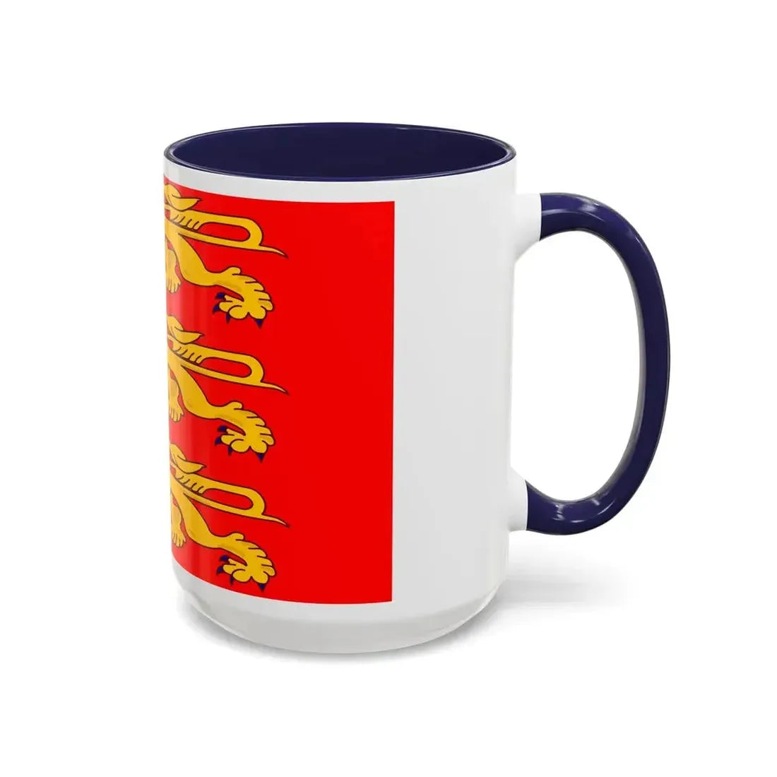 Flag of Upper Normandy France - Accent Coffee Mug - Go Mug Yourself