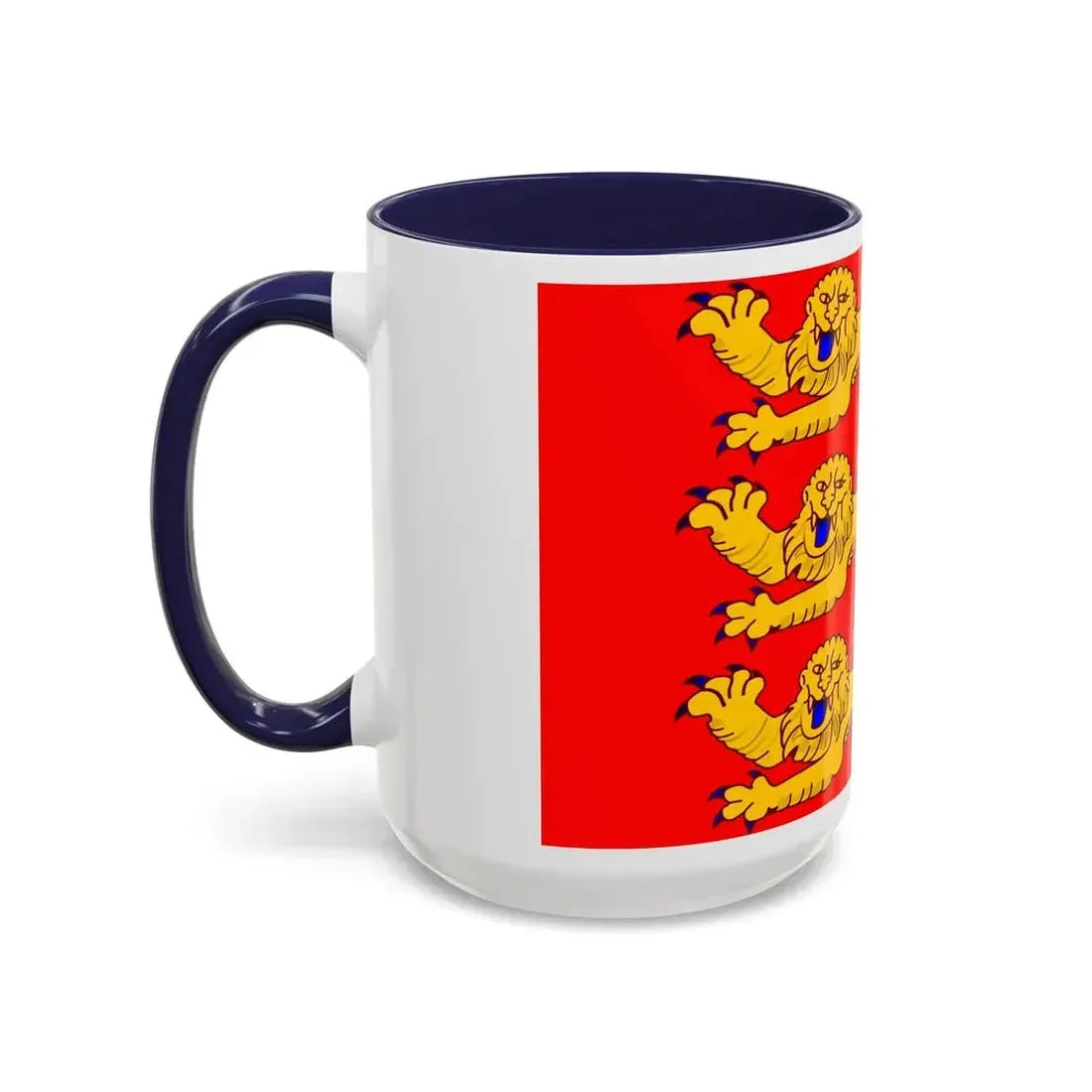 Flag of Upper Normandy France - Accent Coffee Mug - Go Mug Yourself