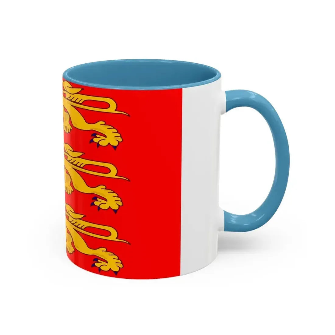 Flag of Upper Normandy France - Accent Coffee Mug - Go Mug Yourself