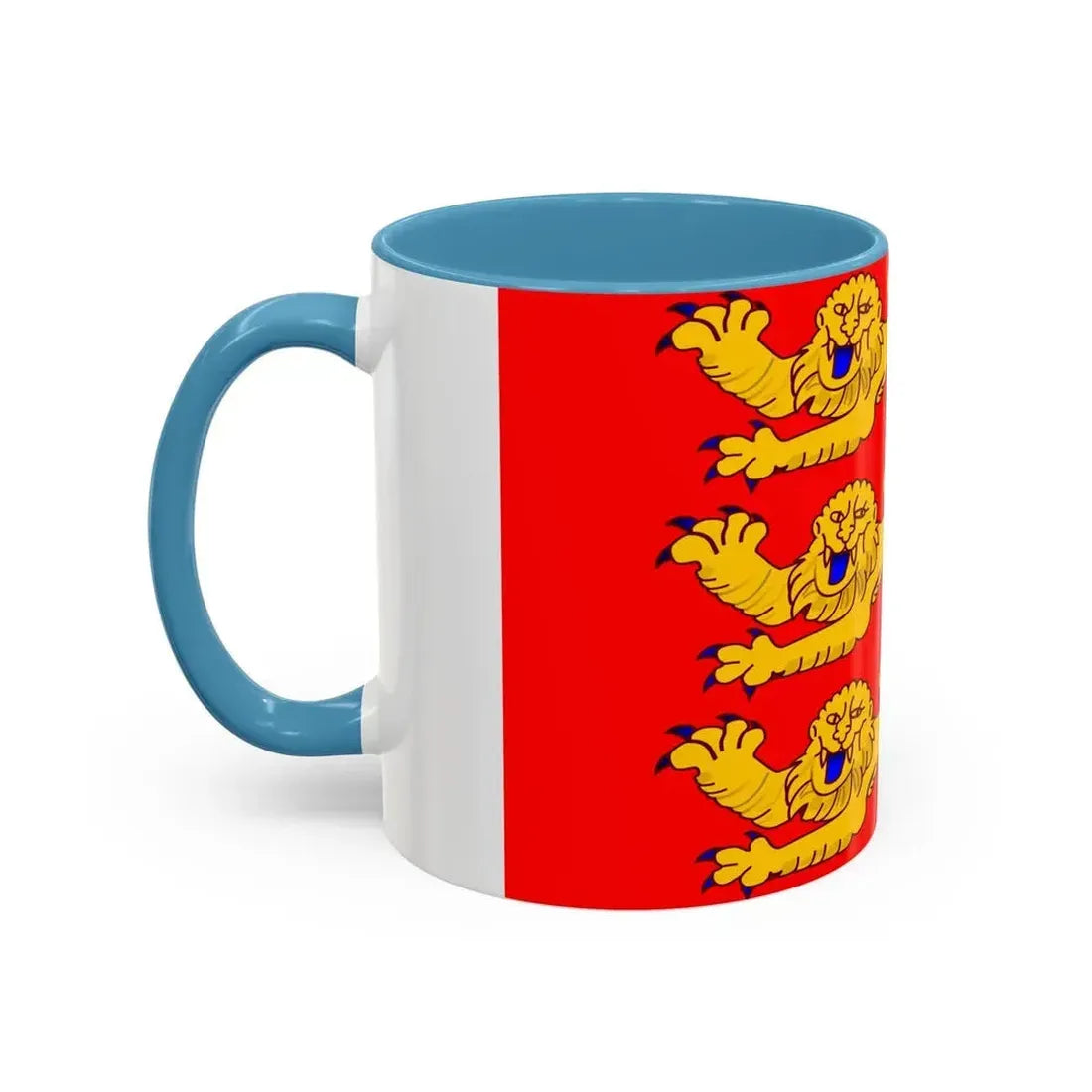 Flag of Upper Normandy France - Accent Coffee Mug - Go Mug Yourself