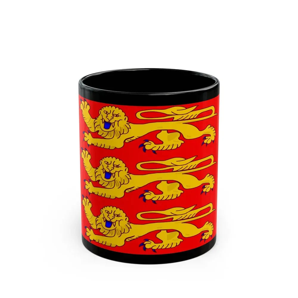 Flag of Upper Normandy France - Black Coffee Mug 11oz - Go Mug Yourself