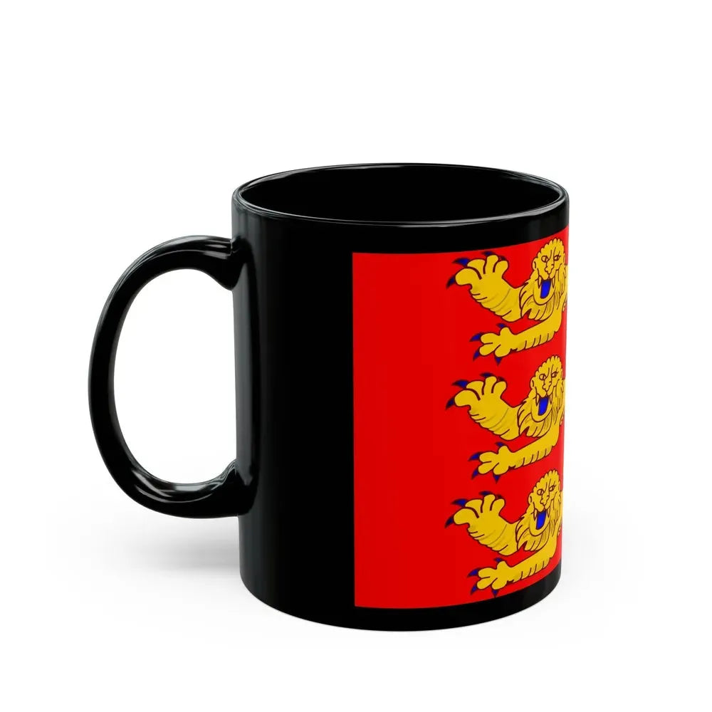 Flag of Upper Normandy France - Black Coffee Mug - Go Mug Yourself