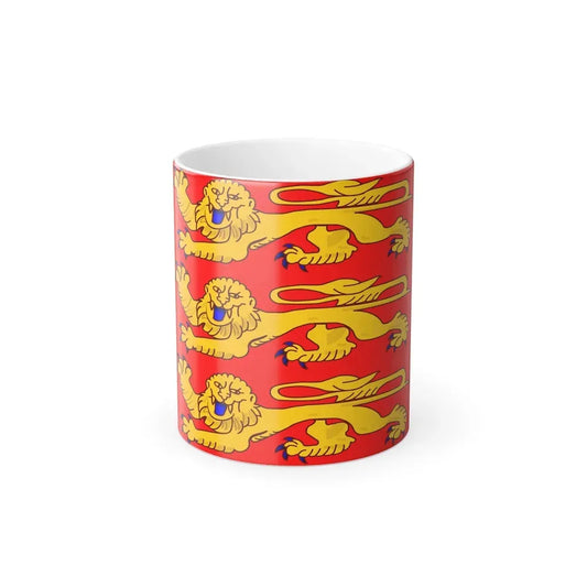 Flag of Upper Normandy France - Color Changing Coffee Mug 11oz - Go Mug Yourself