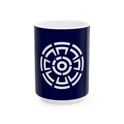 Flag of Urakawa Hokkaido (Japan) White Coffee Mug 15oz - Go Mug Yourself