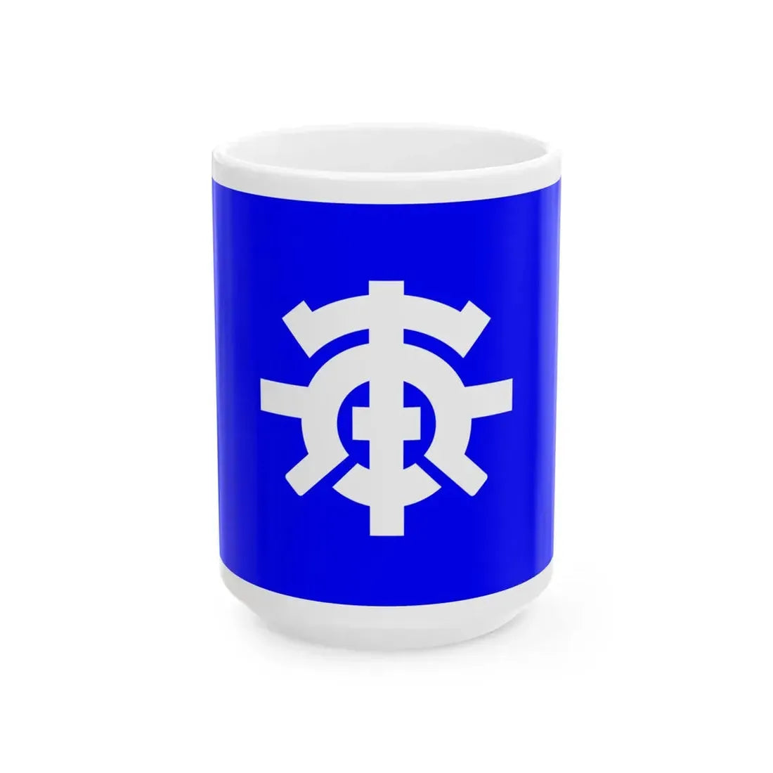 Flag of Urayasu Chiba 1909-1991 (Japan) White Coffee Mug 15oz - Go Mug Yourself