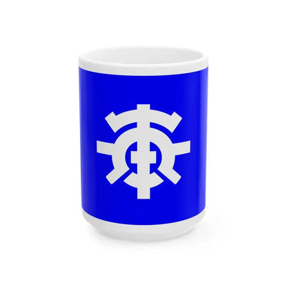 Flag of Urayasu Chiba 1909-1991 (Japan) White Coffee Mug 15oz - Go Mug Yourself