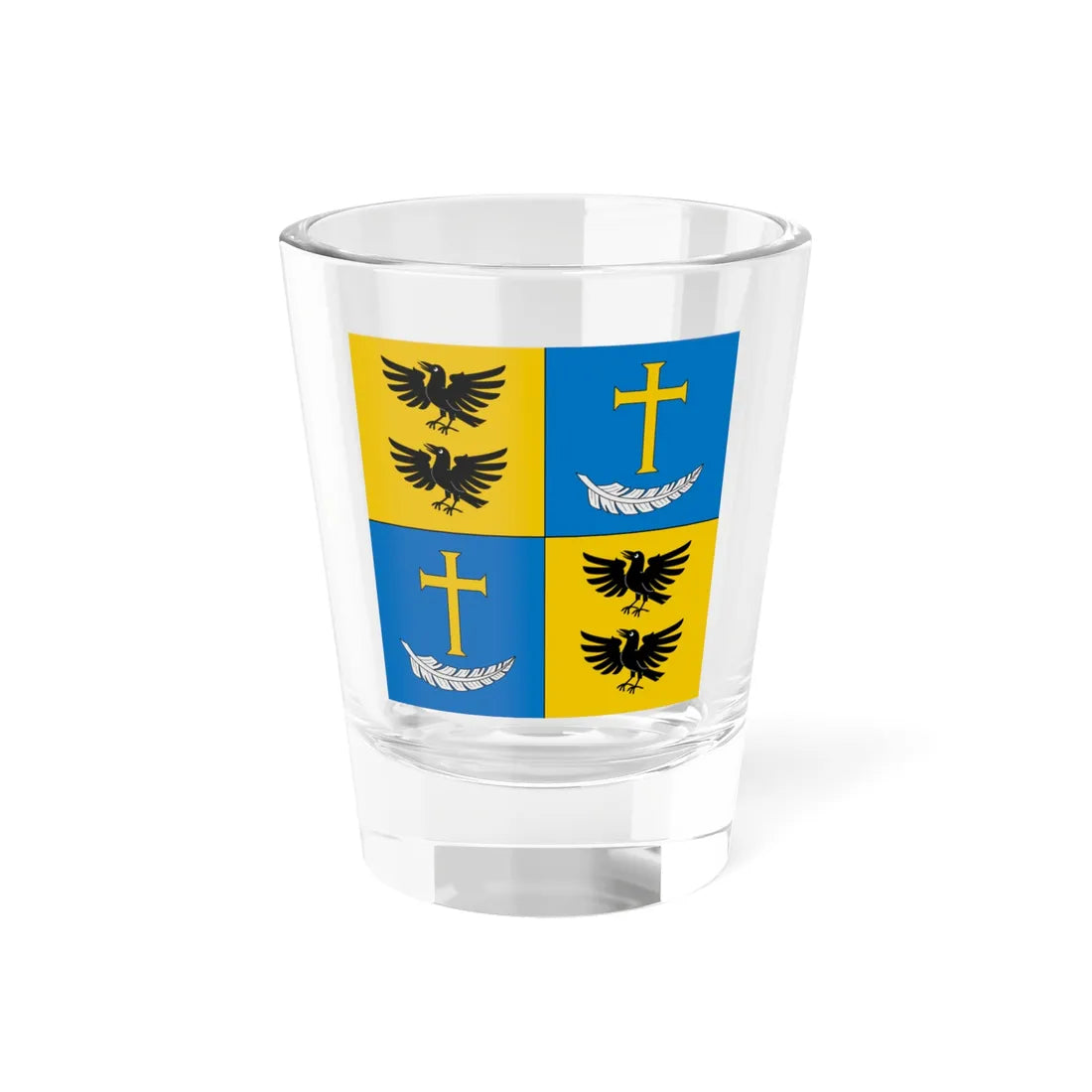 Flag of Urban Federer (Switzerland) Shot Glass 1.5oz 1.5oz - Go Mug Yourself