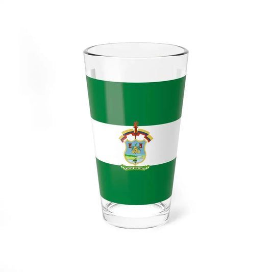 Flag of Urdaneta (Ecuador) Pint Glass 16oz 16oz - Go Mug Yourself