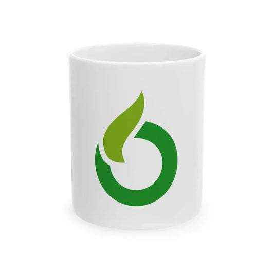 Flag of Ureshino Saga (Japan) White Coffee Mug 11oz - Go Mug Yourself