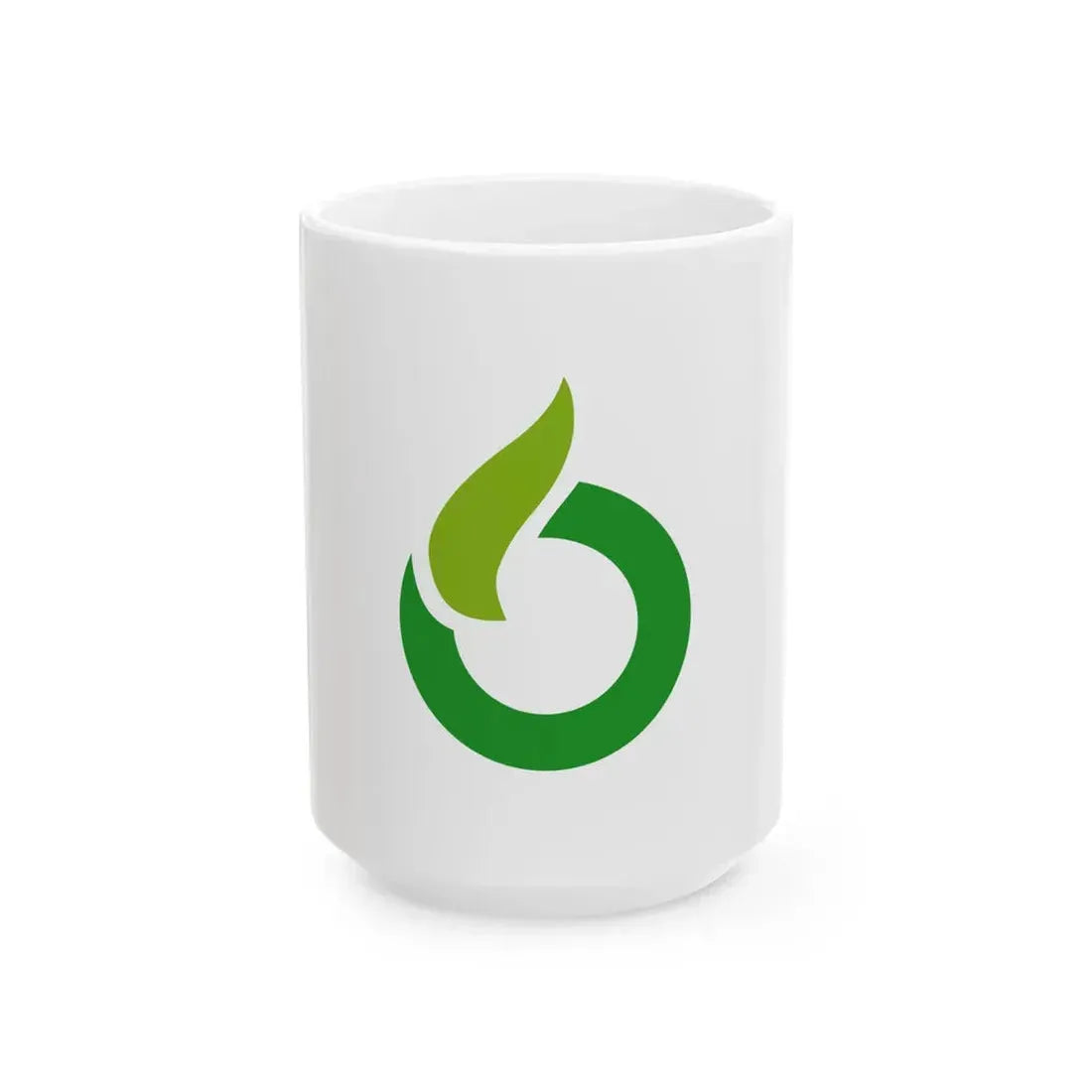 Flag of Ureshino Saga (Japan) White Coffee Mug 15oz - Go Mug Yourself
