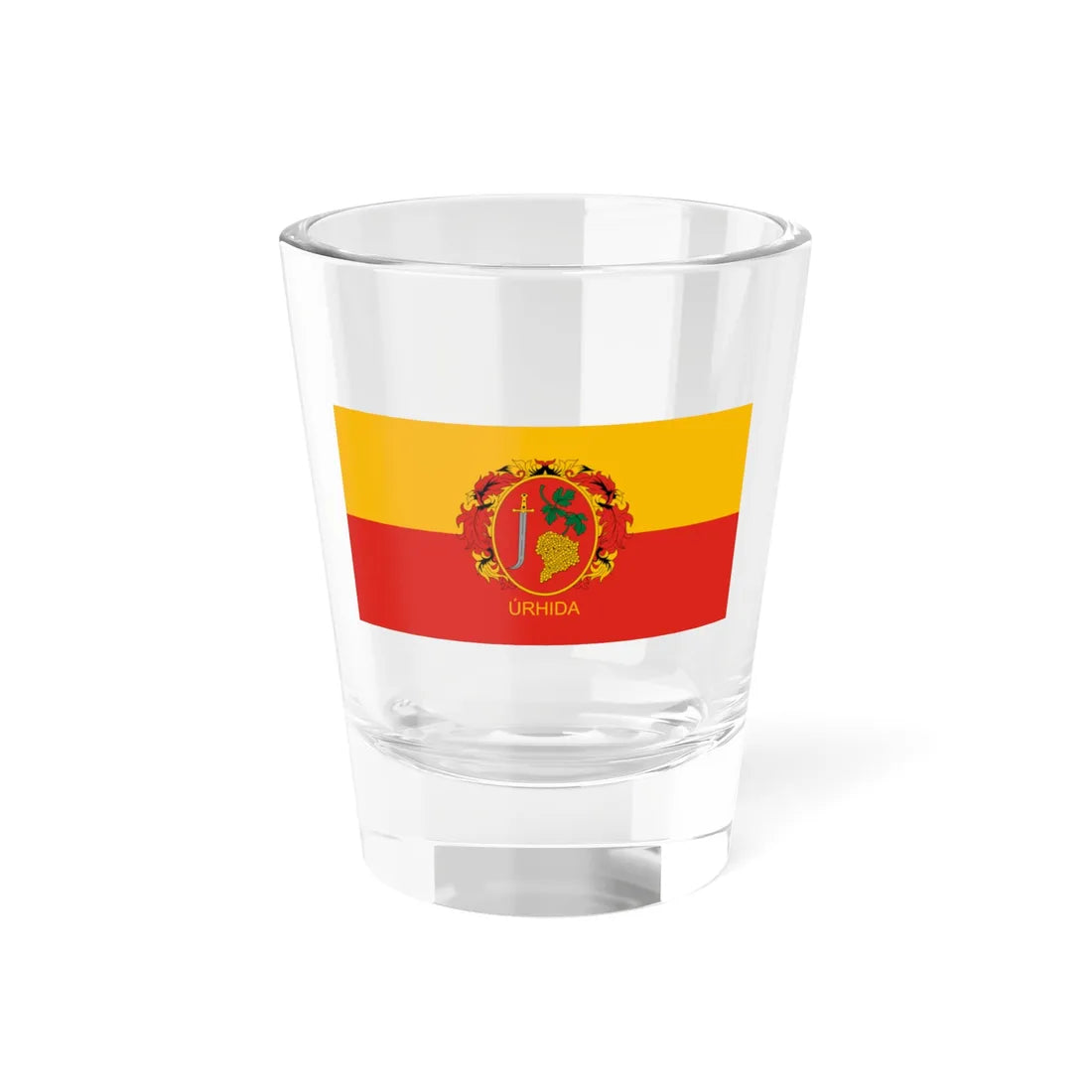 Flag of Urhida (Hungary) Shot Glass 1.5oz 1.5oz - Go Mug Yourself