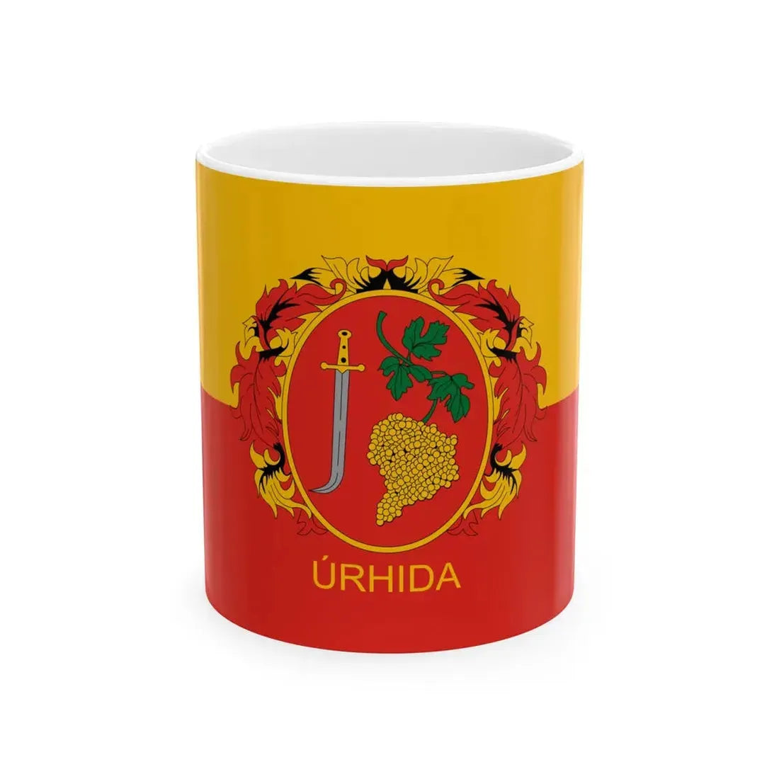 Flag of Urhida (Hungary) White Coffee Mug 11oz - Go Mug Yourself