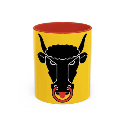 Flag of Uri Switzerland - Accent Coffee Mug 11oz Red - Go Mug Yourself