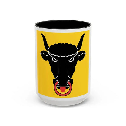 Flag of Uri Switzerland - Accent Coffee Mug 15oz Black - Go Mug Yourself