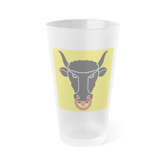 Flag of Uri Switzerland - Frosted Pint Glass 16oz 16oz Frosted - Go Mug Yourself