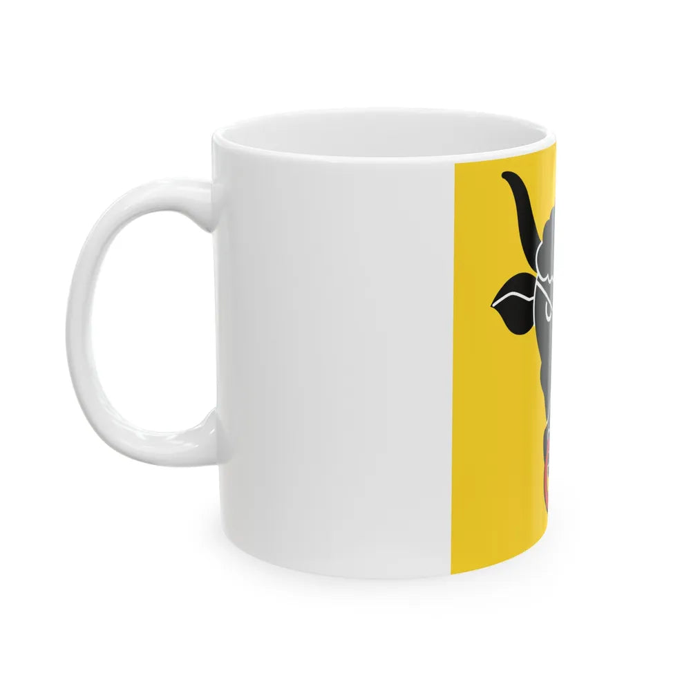 Flag of Uri Switzerland - White Coffee Mug-Go Mug Yourself