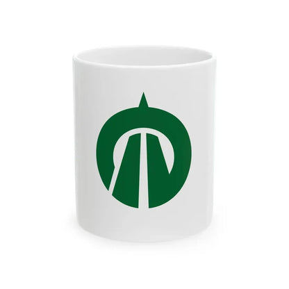 Flag of Urugi Nagano (Japan) White Coffee Mug 11oz - Go Mug Yourself